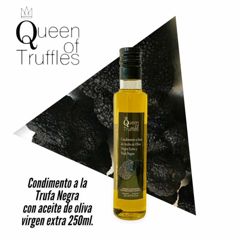 ULEI MASLINE CU TRUFA NEAGRA 250ML QUEEN - imagine 2